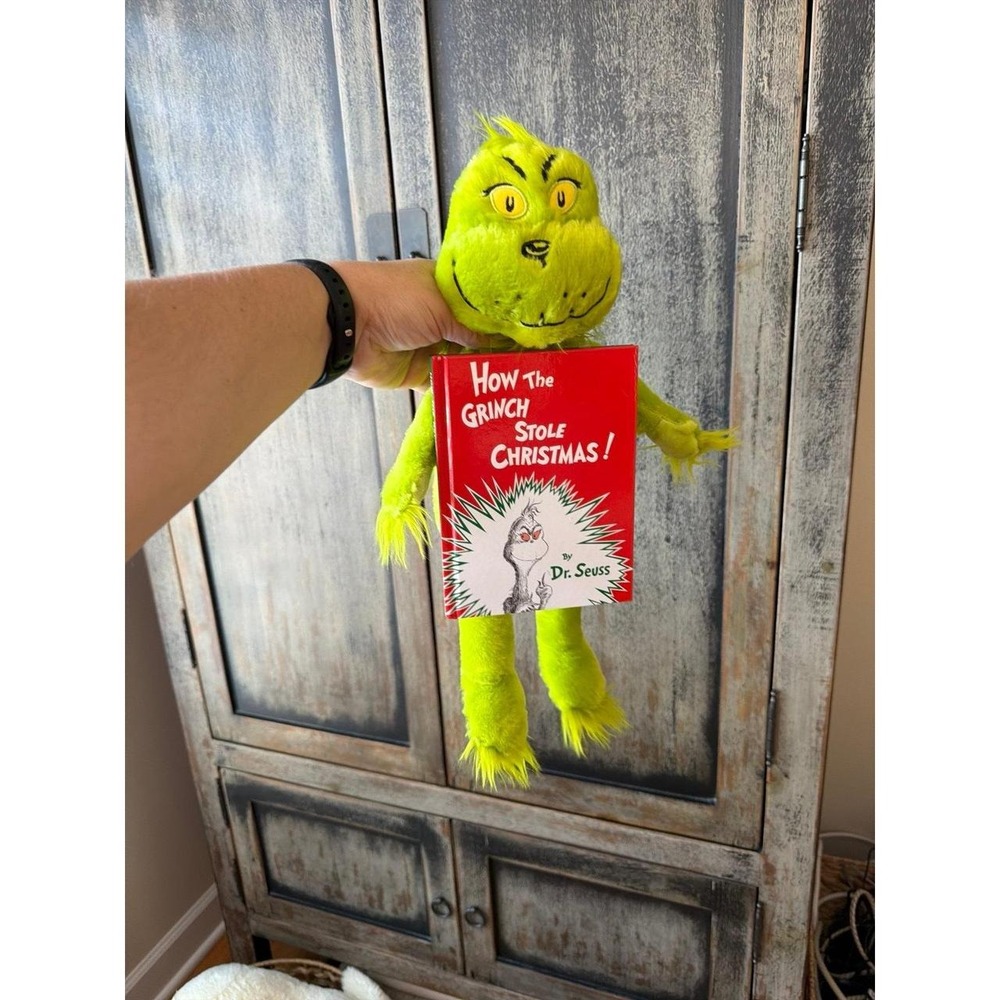 Kohl's Cares How The Grinch Stole Christmas 16" Plush Stuffed Animal w/ Book new
